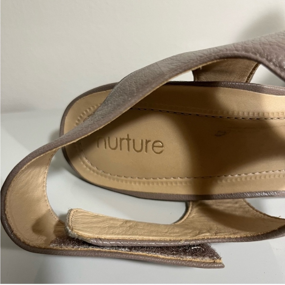 Nurture Open-toe Leather Shoes - Picture 6 of 10